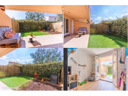 ? t3 renové – rez-de-jardin – terrasse + jardin sud – six-fours