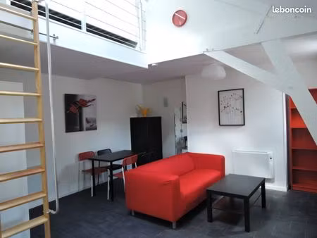 centre ville studio meuble 30m2 + grande mezzanine