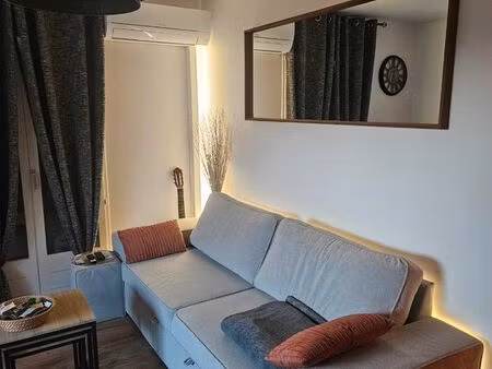 appartement rénové 35m² + grand jardin 70m² – clim & store électrique