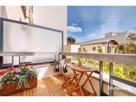 appartement 3 pièces de 61 m² - traversant  parfait état  balcon - rue escudier  boulogne-