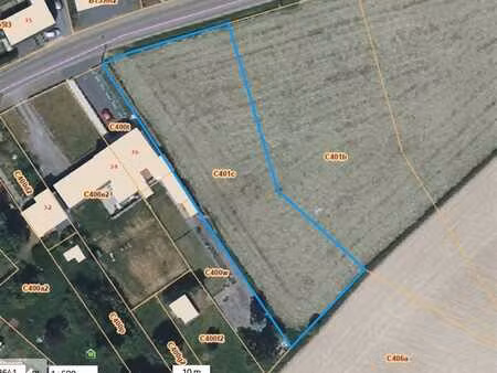 terrain à bâtir avec permis octroyé pour 3 maisons