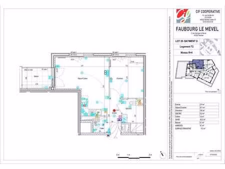 vente appartement 2 pièces à nantes saint-jacques (44000) : à vendre 2 pièces / 43m² nante