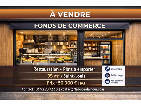 vente locaux professionnels à saint-louis (97450)  50 000 €