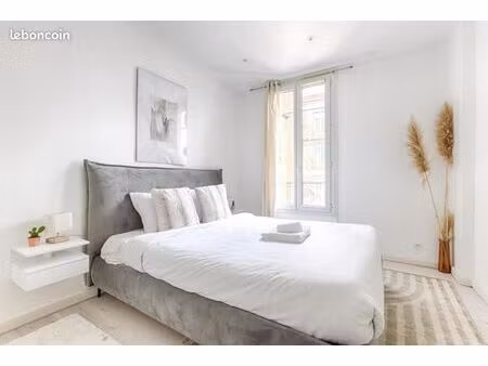 rare - appartement haut de gamme équipé 46m2 à clichy à 2 min de la ligne 14