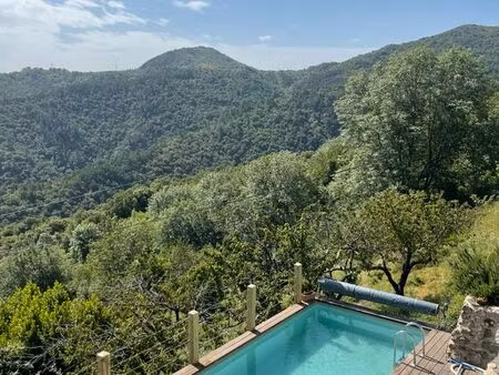 maison ardéchoise vendue meublée avec piscine