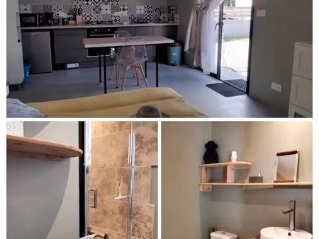 rare - 2 studios indépendants sur terrain clos 500m2- usage mixte habitation/activité