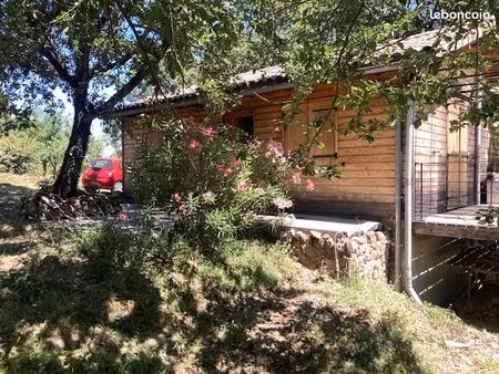 ? maison bois de plain-pied à vendre – banne (ardèche)