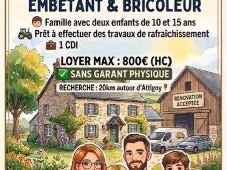 recherche maison avec grange à louer
