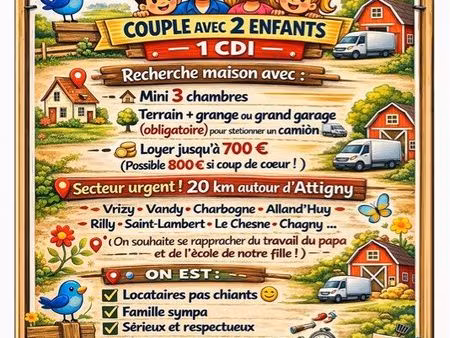 maison avec grange à louer