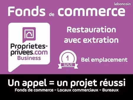 fonds de commerce restaurant 55 m²