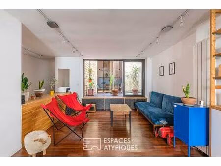 appartement rénové par architecte avec patio