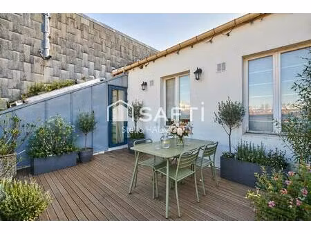 duplex 3p avec terrasse sans vis-à-vis au 2ème et dernier étage