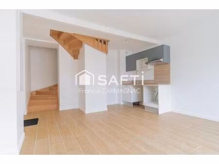 appartement t3 duplex rez-de-chaussée de 54 m² entiérement rénové