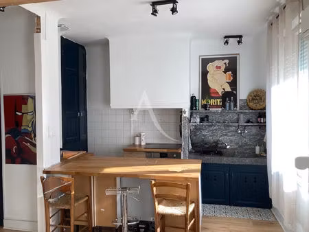 maison de village 2 faces  avec garage en rdc sans extérieur de 58 m².