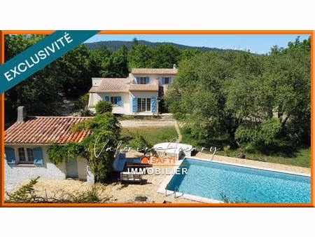 forcalqueiret: maison de 145 m² sur un terrain de 4800 m² avec piscine  garage  dépendance