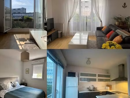 a louer - t2 - 50m2 meublé saint ouen - 4em étage - parking possible