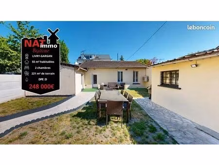 maison 3 pièces 55 m²
