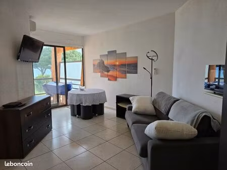 superbe studio 30m2 meublé équipé + remise 15 m2 moriani plage