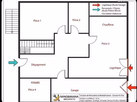 local rdc 60m² (env.) – idéal stockage  artisanat ou e-commerce – aulnay-sous-bois