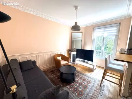 charmant 2 pièces meublé 39m² rénové – vincennes