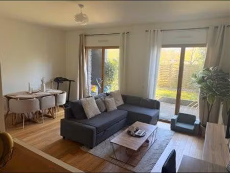 appartement f2 location meublé 1an orly avec jardin terasse