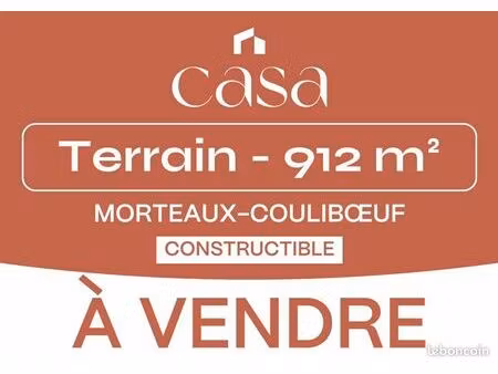 terrain 912 m² morteaux couliboeuf