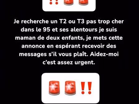 je recherche un appart urgentttt