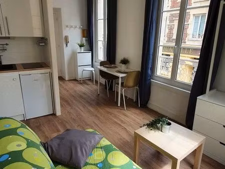 location studio entièrement meublé et équipé 16 m2 caen  21 rue demolombe