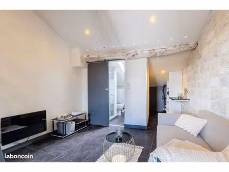 studio 20m² clim pierre apparente & esprit loft