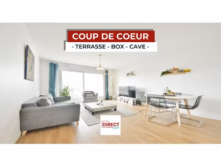 maisons-alfort : appartement 3p + terrasse + box + cave