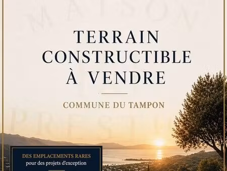 terrain 950 m² le tampon