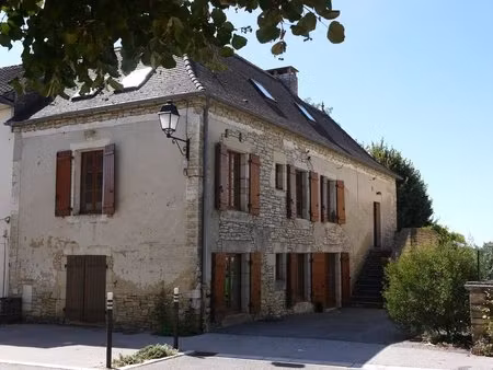 maison de village spacieuse en pierre  grange et piscine dans