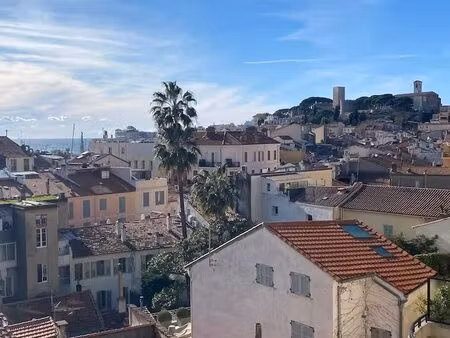 cannes centre – vue mer et emplacement d'exception