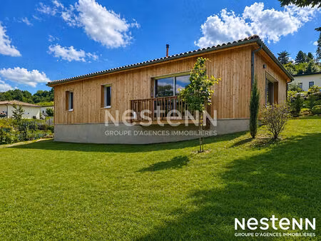 maison auch moderne en bois de plain pied 97m2 avec jardin cloturé