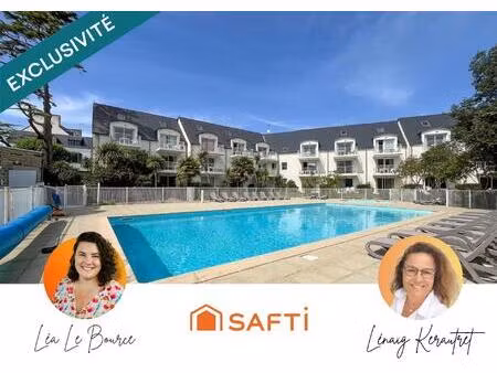 exclu beg-meil : t2 rez-de-jardin  plages à pied !