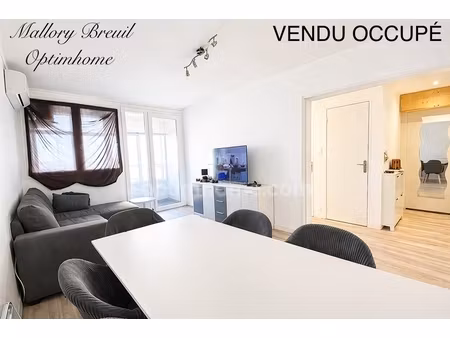 appartement t3 loué avec loggia et cave à sete (34)