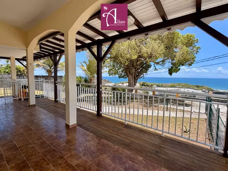 location -- haut de villa f4 avec vue mer au gosier