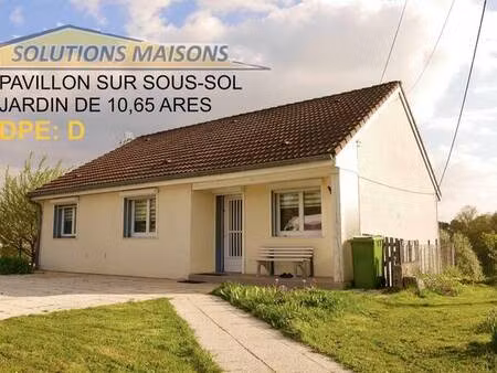 pavillon de plain pied sur sous sol