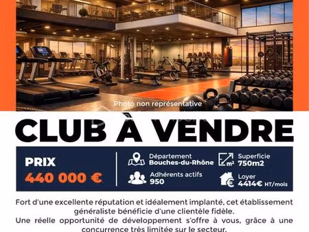 club de sport 750 m2