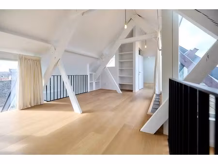 exceptioneel en luxueus gerenoveerd 19e eeuws duplex dakappartement midden in de binnensta