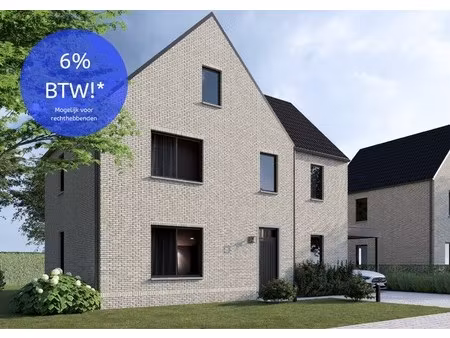 vrijstaande bijna energie neutrale nieuwbouwwoning op een perceel van 6a22ca op een rustig