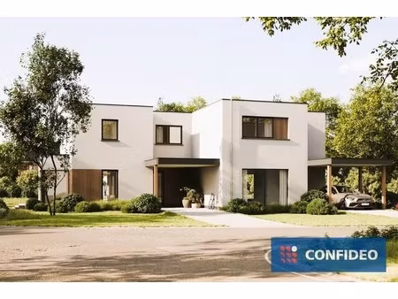 moderne villawoningen in het haspengouwse landschap