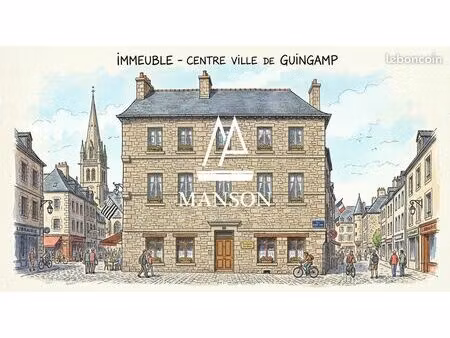 immeuble 240 m² guingamp