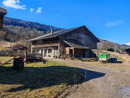 ferme savoyarde à vendre à la rivière enverse