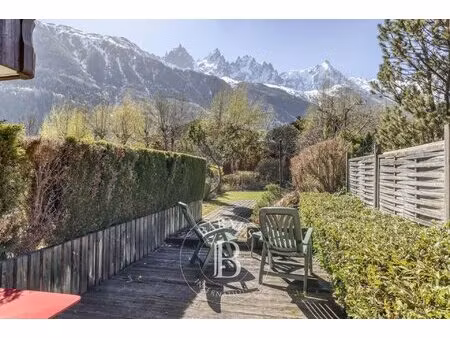 barnes chamonix - les praz - duplex jardin - t3 mezzanine - vue mont-blanc - proche...
