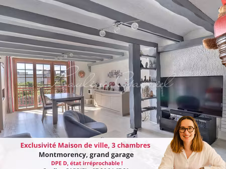 maison de ville  beaux espaces de vie  3 chambres  montmorency