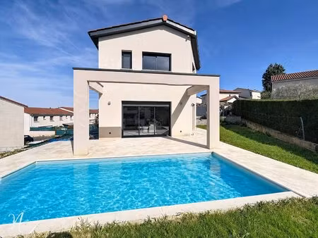 maison neuve 132 m2 habitables + garage terrain 400 m2 4 chambres piscine