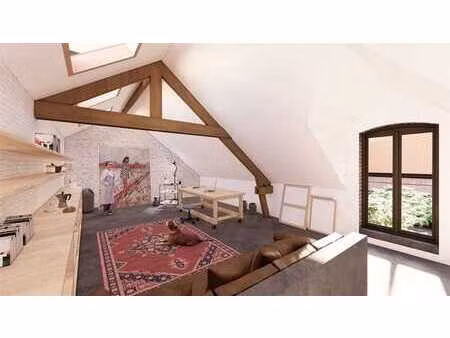 atelier avec cour intérieure et espace vélos communs