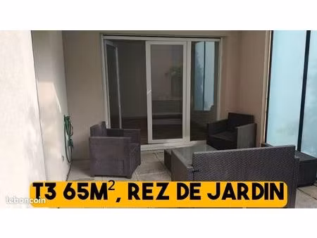 t3  rez de jardin