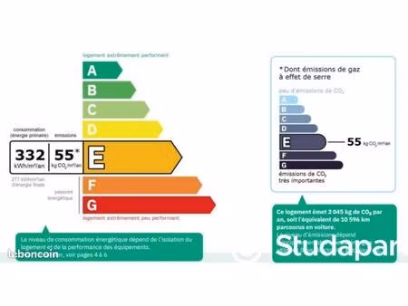 chambre 1 pièce 36 m²